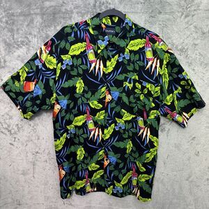 Vintage Puritan hawaiian shirt medium men rayon tropical button